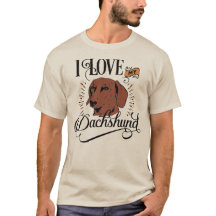 Dachshund Dad: I Love My Dachshund Light Mannen