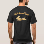 Dachshund Dad: I Love My L-H Dachshund Dark Mannen T-shirt (Achterkant)
