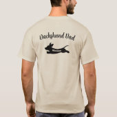Dachshund Dad: I Love My L-H Dachshund Light Manne T-shirt (Achterkant)