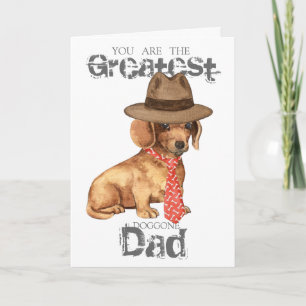 Dachshund Dad Kaart