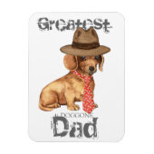 Dachshund Dad Magneet (Verticaal)