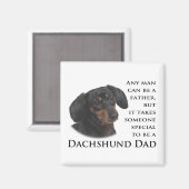 Dachshund Dad Magnet (Voorkant / Achterkant)