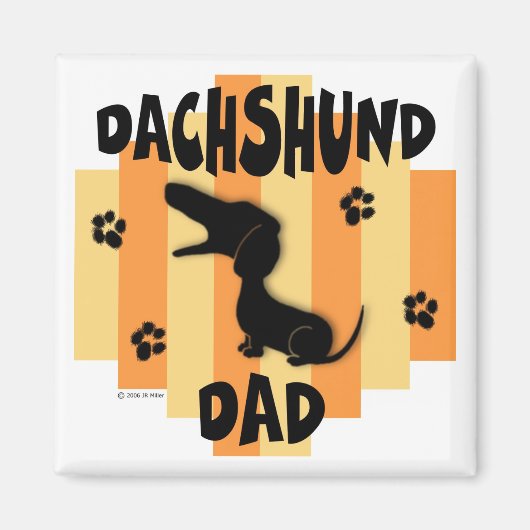 Dachshund Dad Magnet (Voorkant)