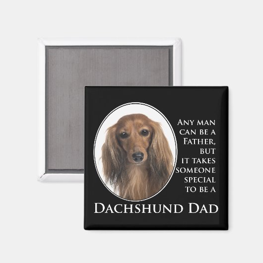 Dachshund Dad Magnet (Voorkant / Achterkant)