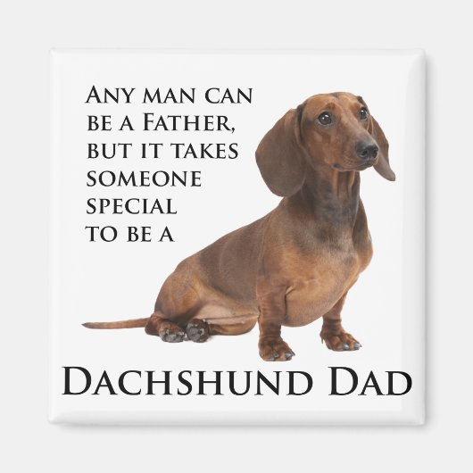 Dachshund Dad Magnet (Voorkant)