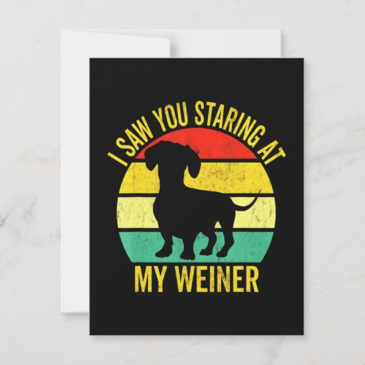 Dachshund Dad Mannen Bedankkaart (Voorkant)