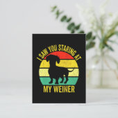 Dachshund Dad Mannen Bedankkaart (Staand voorkant)