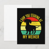 Dachshund Dad Mannen Bedankkaart (Voorkant / Achterkant)
