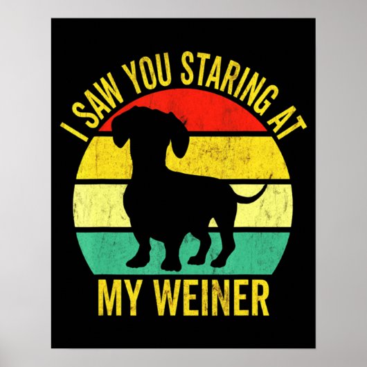 Dachshund Dad Mannen Poster (Voorkant)