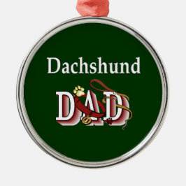 Dachshund Dad Metalen Ornament