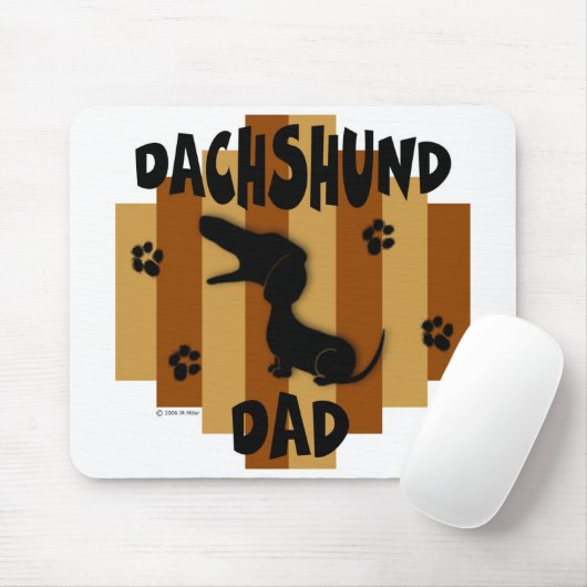 Dachshund Dad Mousepad Muismat (Met muis)