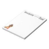 Dachshund Dad Notitieblok (Linkerzijde)