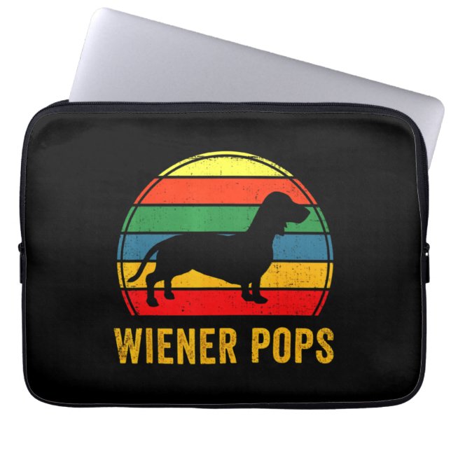Dachshund Dad Pet Owner Laptop Sleeve (Voorkant)