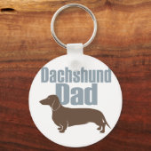 "Dachshund Dad" Sleutelhanger (Voorkant)