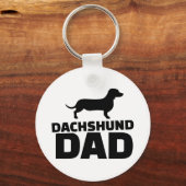 Dachshund dad sleutelhanger (Voorkant)