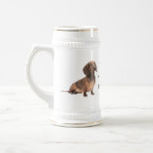 Dachshund Dad Stein Bierpul (Links)
