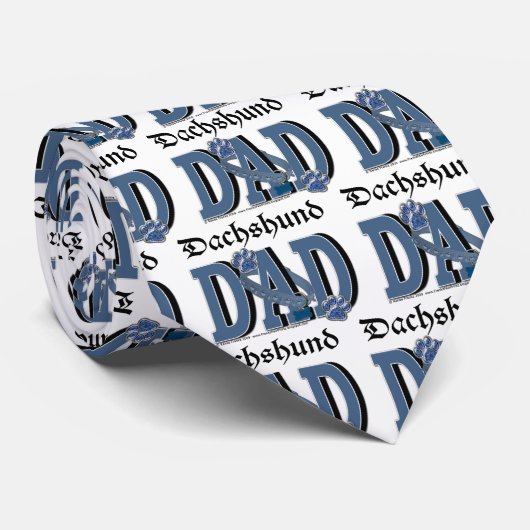 Dachshund DAD Stropdas (Opgerold)