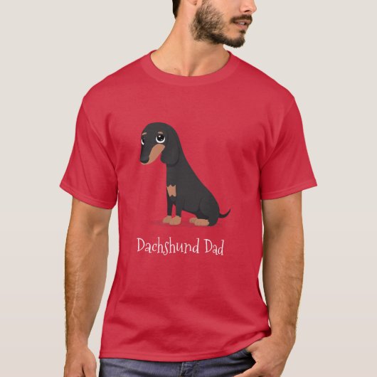 Dachshund Dad T-shirt (Voorkant)