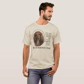 Dachshund Dad T-Shirt (Voorkant volledig)