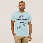 Dachshund Dad T-shirt (Voorkant volledig)