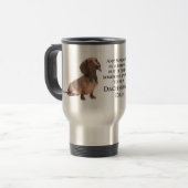 Dachshund Dad Travel Mug Reisbeker (Voorkant links)