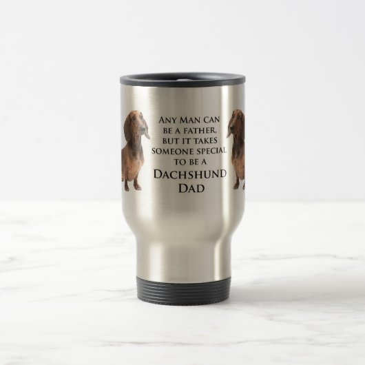 Dachshund Dad Travel Mug Reisbeker (Center)