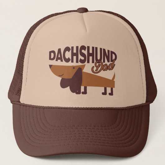 Dachshund Dad Trucker Hat Trucker Pet (Voorkant)