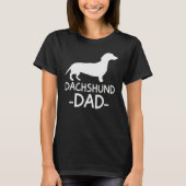 Dachshund Dad Weiner Weenie Apparel dog lover hold T-shirt (Voorkant)