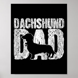 Dachshund Dad Wiener Father Fathers Day  Gi Poster