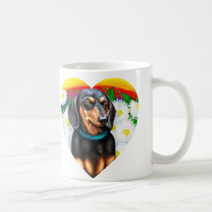 Dachshund Daisy Patch B&T Koffiemok