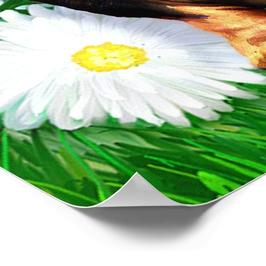 Dachshund Daisy Patch B&T Poster (Hoek)