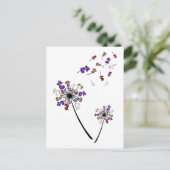 Dachshund Dandelion Flower Halloween Costume Ideeë Briefkaart (Staand voorkant)