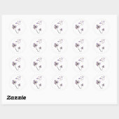 Dachshund Dandelion Flower Halloween Costume Ideeë Ronde Sticker (Vel)