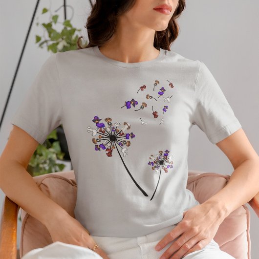 Dachshund Dandelion Flower Halloween Costume Ideeë T-shirt