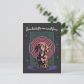Dachshund Dappere Harten Komen Voor In Kleine Lijs Briefkaart (Staand voorkant)