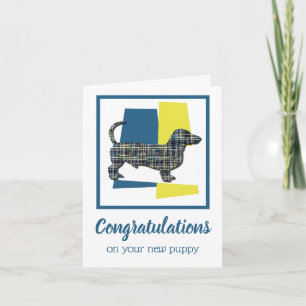 Dachshund Daxie Puppy Dog Gefeliciteerd Kaart
