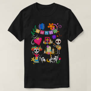 Dachshund Day of The Dead Fiesta T-shirt