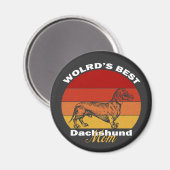 Dachshund - De beste Dachshund Mam ter wereld Magneet (Voorkant / Achterkant)