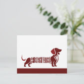 Dachshund - De lengte doet ertoe Briefkaart (Staand voorkant)