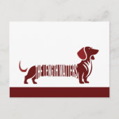 Dachshund - De lengte doet ertoe Briefkaart (Voorkant)