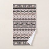Dachshund - Decoratief Patroon in pastels Bad Handdoek (Handdoek)