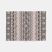 Dachshund - Decoratief Patroon in pastels Fleece Deken (Voorkant (Horizontaal))