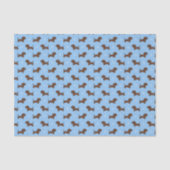 Dachshund Découpage Papier, Weense Hond Tissuepapier (Voorkant)
