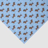 Dachshund Découpage Papier, Weense Hond Tissuepapier (Detail)