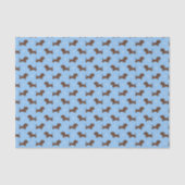 Dachshund Découpage Papier, Weiner Hond Tissuepapier (Voorkant)