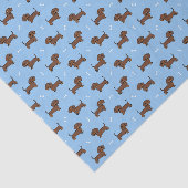 Dachshund Découpage Papier, Weiner Hond Tissuepapier (Detail)