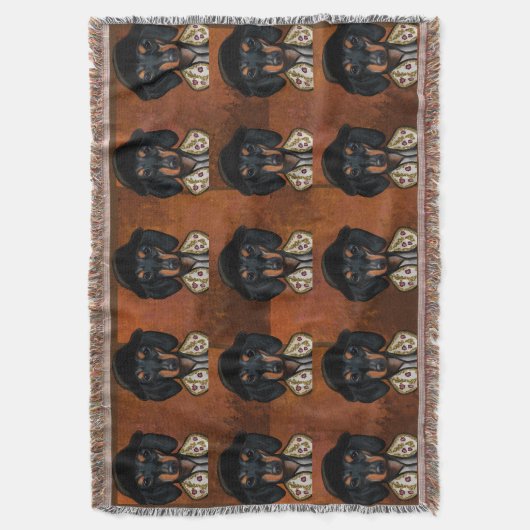 DACHSHUND DEKEN (Voorkant Verticaal)