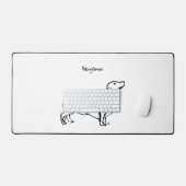 Dachshund Delight: Aanpasbare Bureaumat (Keyboard & Muis)