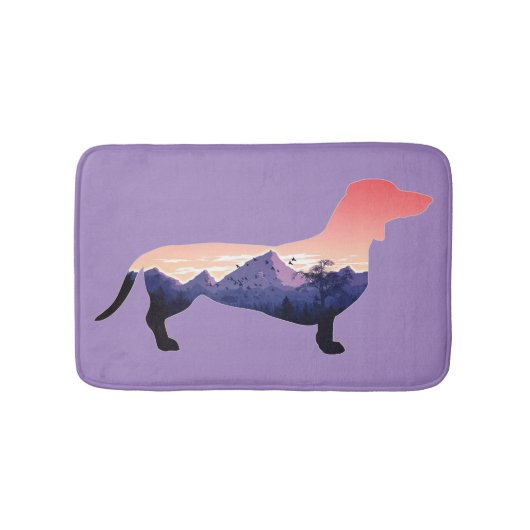 Dachshund Design 226 - Prachtig Natuur Uitzicht Badmat (Voorkant)