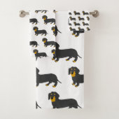 Dachshund Design Bad Handdoek (Insitu)